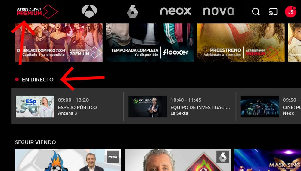 Cómo seguir las campanadas en directo con Atresplayer.
