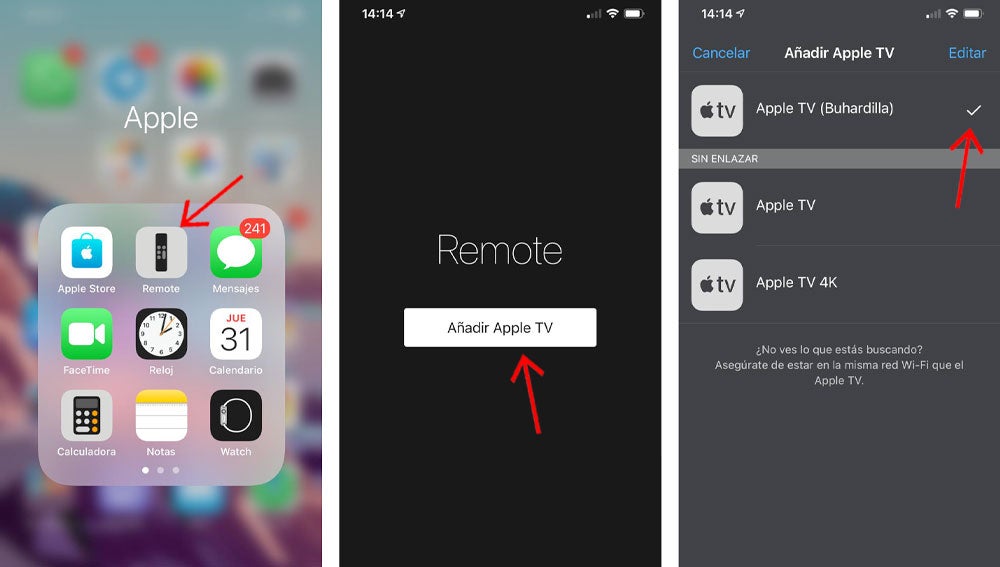 Controla tu Apple TV con el iPhone.