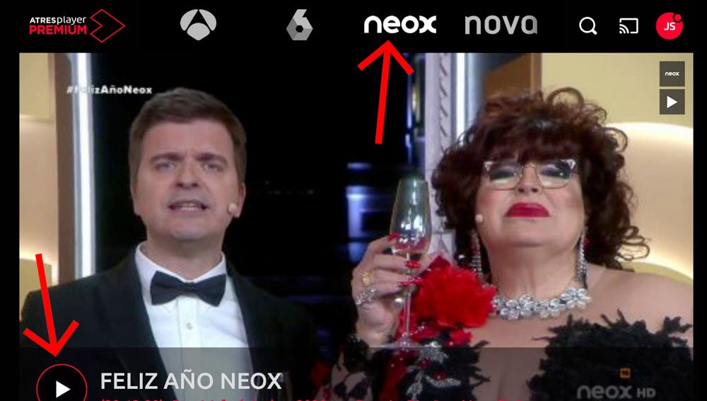 Las campanadas del 30 de diciembre con Neox.