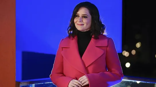 La presidenta de Madrid, Isabel Díaz Ayuso, durante su discurso de fin de año La presidenta de Madrid, Isabel Díaz Ayuso, durante su discurso de fin de año