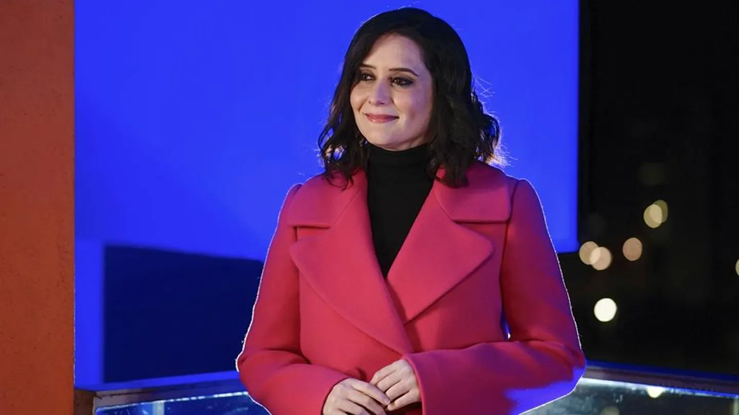La presidenta de Madrid, Isabel Díaz Ayuso, durante su discurso de fin de año La presidenta de Madrid, Isabel Díaz Ayuso, durante su discurso de fin de año