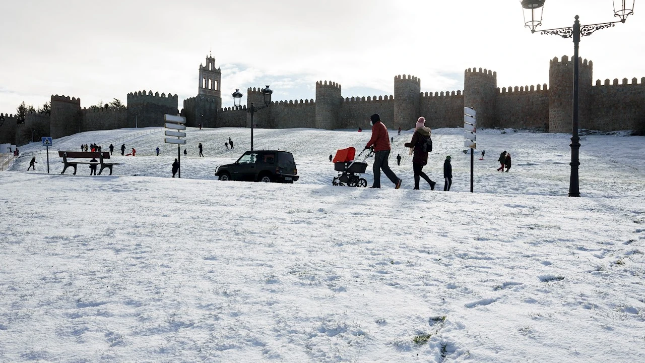 Nieve en Ávila