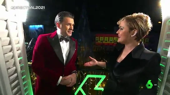 Iñaki López y Cristina Pardo en las Campanadas Iñaki López y Cristina Pardo en las Campanadas
