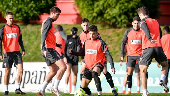 Entrenamiento del Sporting de Gijón Entrenamiento del Sporting de Gijón