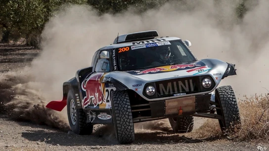 Carlos Sainz, a bordo del Mini Carlos Sainz, a bordo del Mini