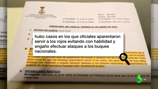 Documento difundido por el jefe de Estudios de la Estación Naval de Ferrol destituido Documento difundido por el jefe de Estudios de la Estación Naval de Ferrol destituido