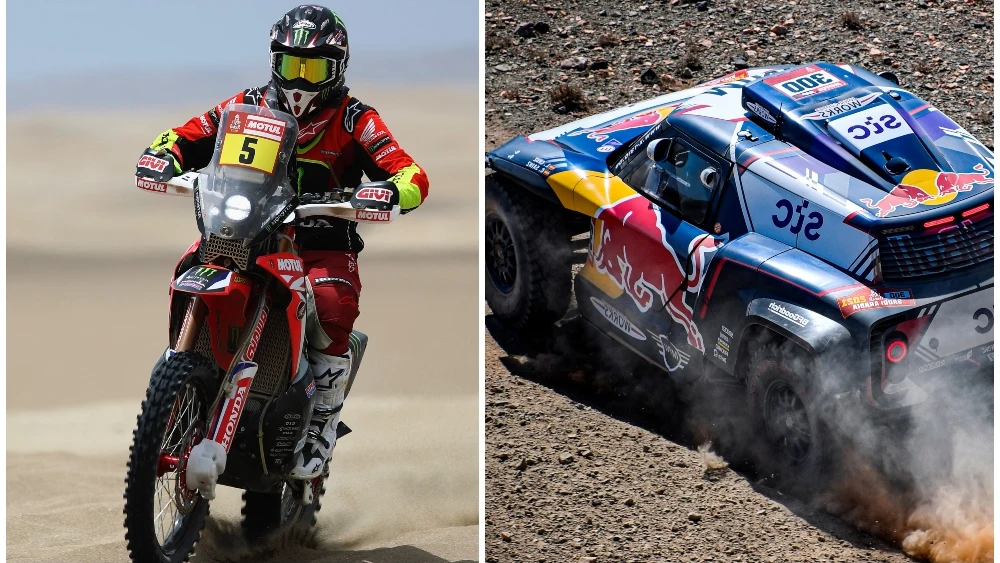 Joan Barreda y Carlos Sainz en el Dakar