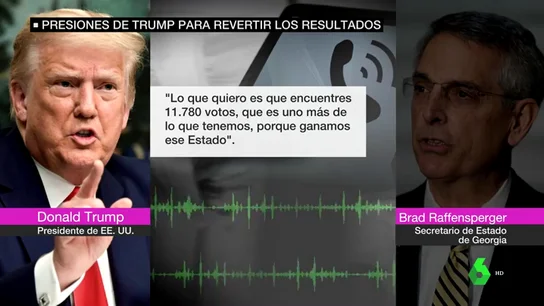 Sale a la luz un audio de Trump pidiéndole al estado de Georgia que falsifique 11.000 votos para obtener la victoria Sale a la luz un audio de Trump pidiéndole al estado de Georgia que falsifique 11.000 votos para obtener la victoria