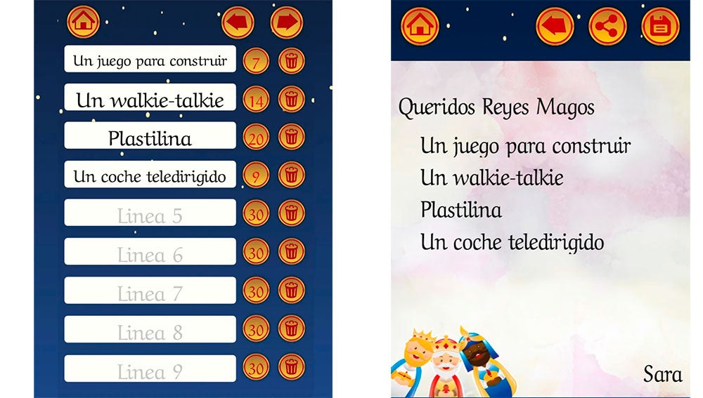 Escribiendo la carta a los Reyes Magos