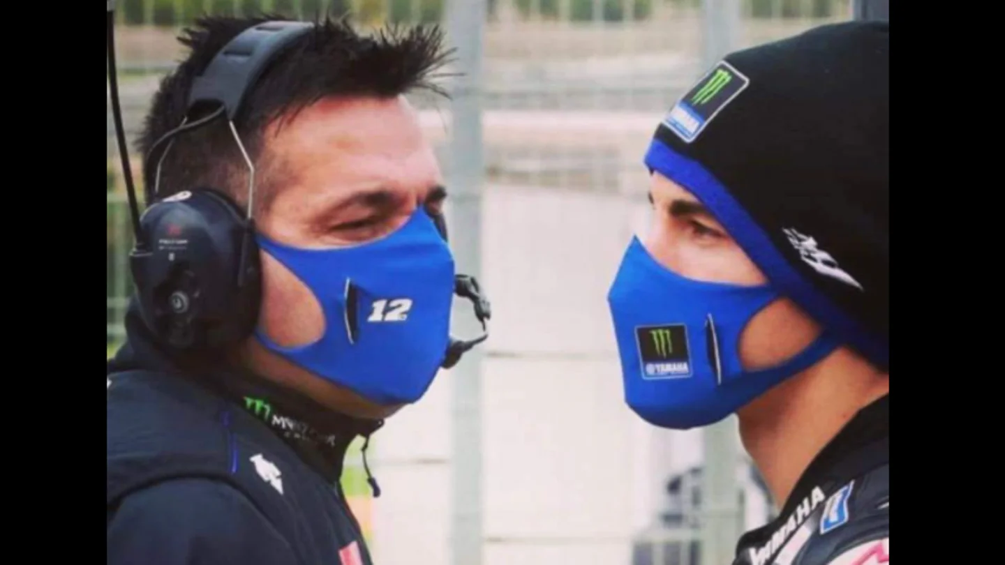 Maverick Viñales y su padre Ángel Maverick Viñales y su padre Ángel