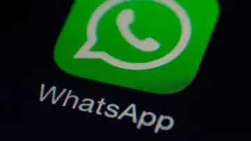 El logo de la aplicación móvil WhatsApp El logo de la aplicación móvil WhatsApp