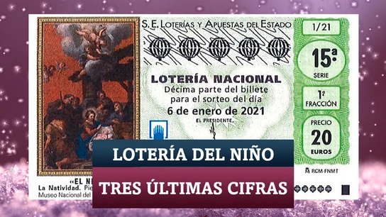 Tres últimas cifras de la Lotería del Niño 2021 Tres últimas cifras de la Lotería del Niño 2021