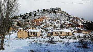 Imagen de la nevada en Villaverde de Montejo, Segovia