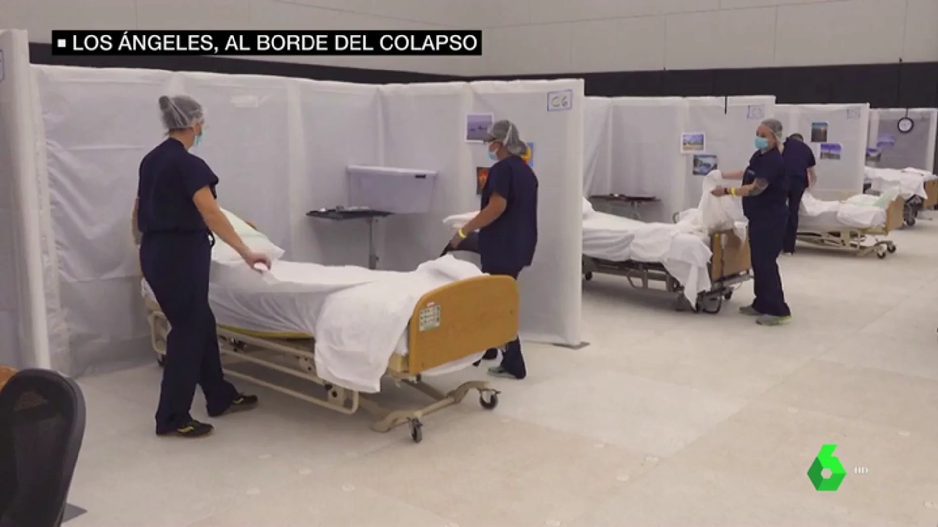 Los hospitales de Los Ángeles se colapsan por el COVID y dejan de atender "pacientes insalvables"