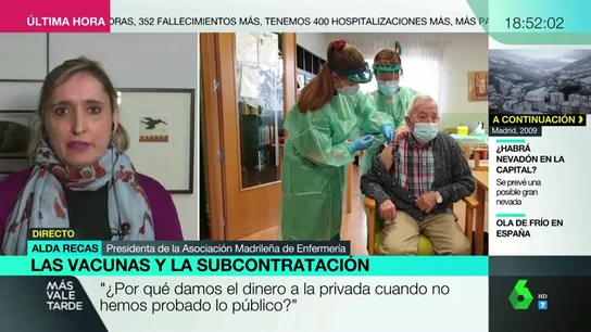 La indignación de las enfermeras madrileñas ante la contratación de Cruz Roja para la vacunación: "Es nefasto y triste" La indignación de las enfermeras madrileñas ante la contratación de Cruz Roja para la vacunación: "Es nefasto y triste"