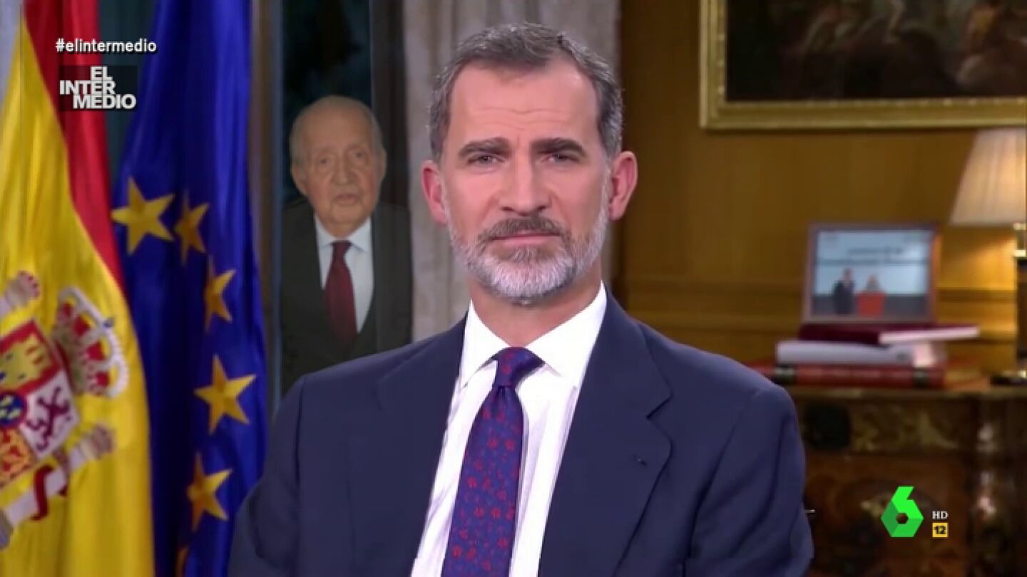 V&iacute;deo manipulado - Lo que no se vio del discurso del rey Felipe: as&iacute; felicita la Navidad a Espa&ntilde;a Juan Carlos I
