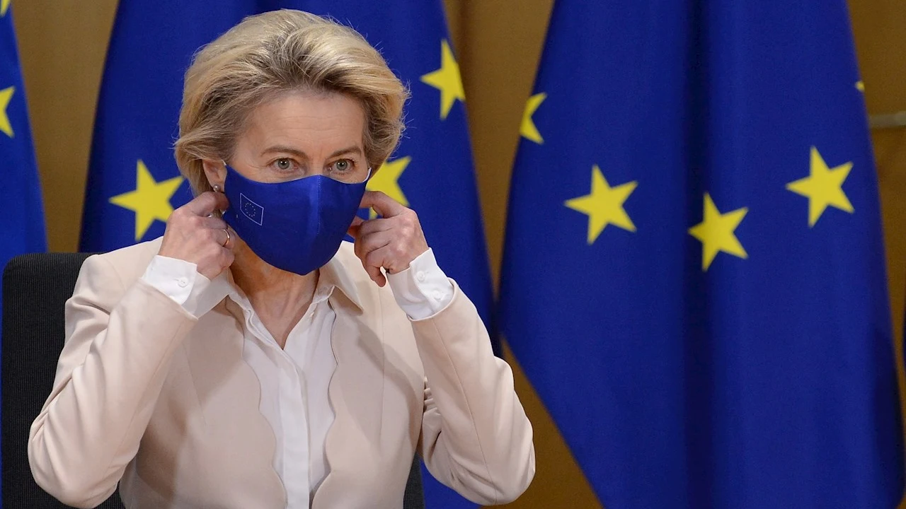 La presidenta de la Comisión Europea, Ursula Von der Leyen