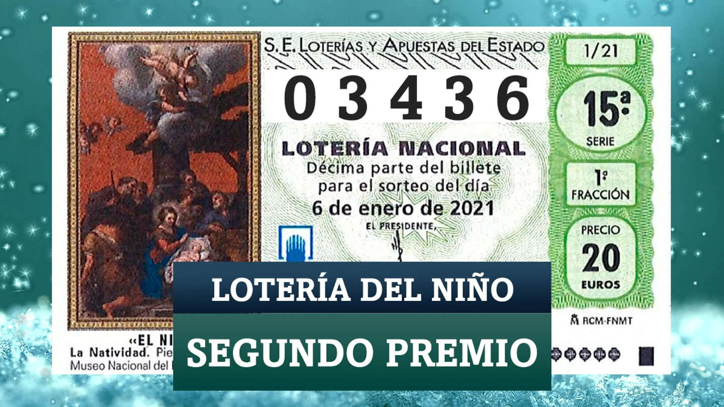 Segundo premio de Lotería del Niño Segundo premio de Lotería del Niño