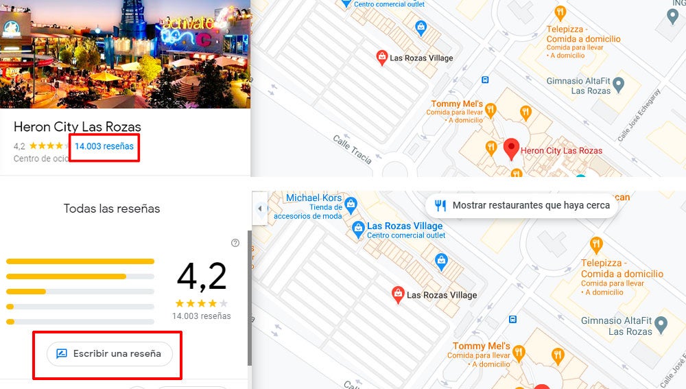 Así se pueden escribir las reseñas