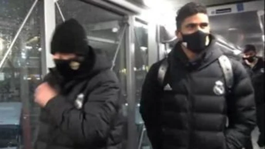 Los jugadores del Real Madrid, atrapados por la borrasca Filomena Los jugadores del Real Madrid, atrapados por la borrasca Filomena