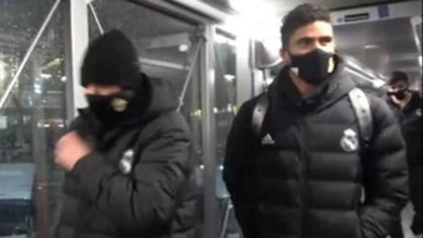 Los jugadores del Real Madrid, atrapados por la borrasca Filomena Los jugadores del Real Madrid, atrapados por la borrasca Filomena