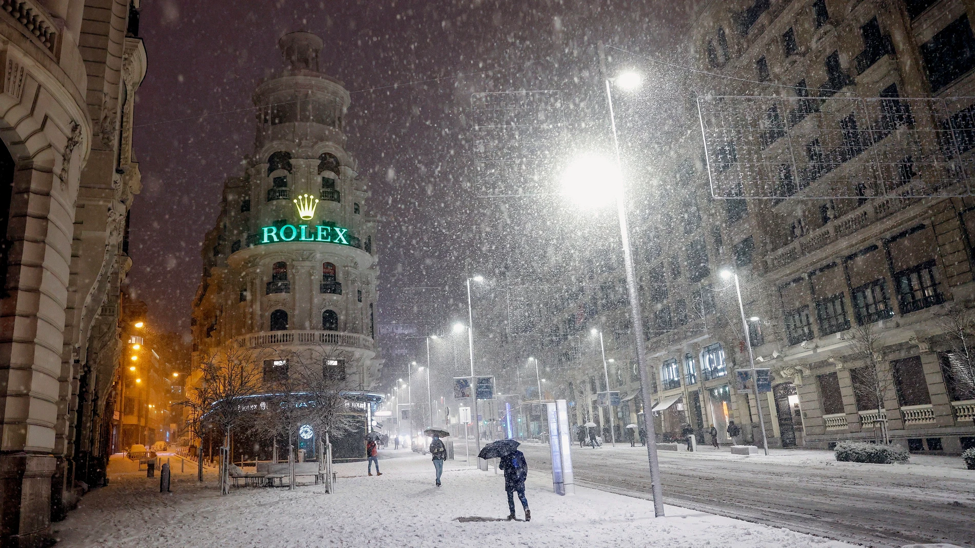 Madrid, colapsada por la nieve de la borrasca Filomena