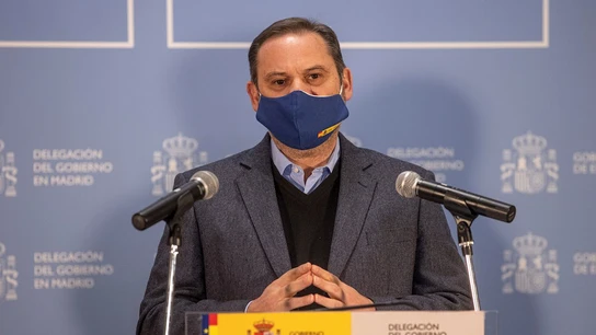 Imagen de Ábalos en rueda de prensa Imagen de Ábalos en rueda de prensa