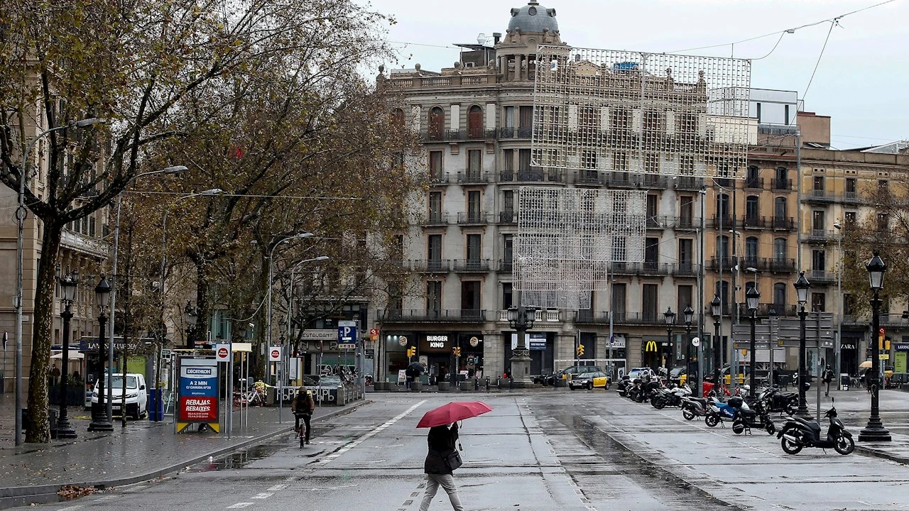 Imagen de archivo de la Plaza de Cataluña de Barcelona