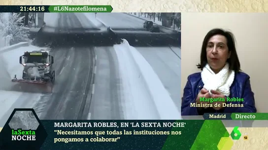 Robles detalla "el gran reto" de la UME tras las intensas nevadas: "Hay que trabajar sobre las placas de hielo" Robles detalla "el gran reto" de la UME tras las intensas nevadas: "Hay que trabajar sobre las placas de hielo"