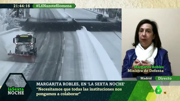 Robles detalla "el gran reto" de la UME tras las intensas nevadas: "Hay que trabajar sobre las placas de hielo"