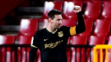 Messi celebra un gol