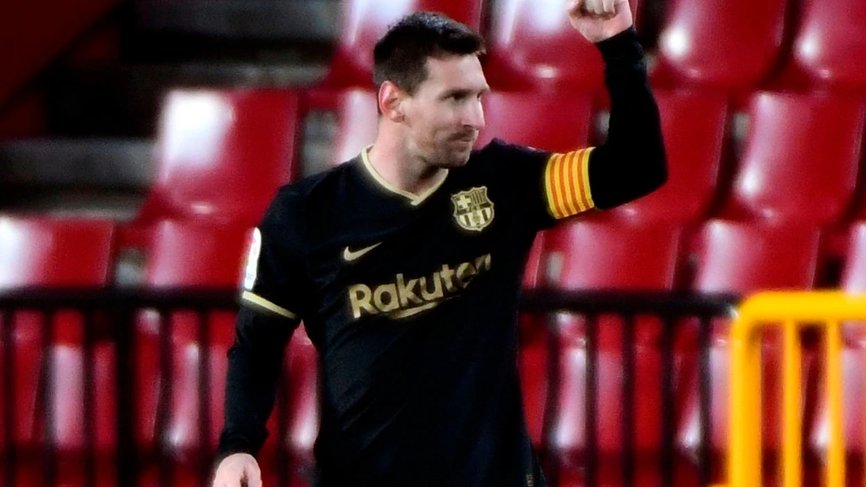 Messi celebra un gol