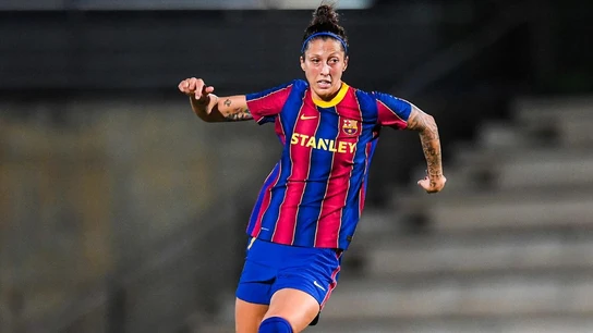 Jenni Hermoso, con el Barça Jenni Hermoso, con el Barça