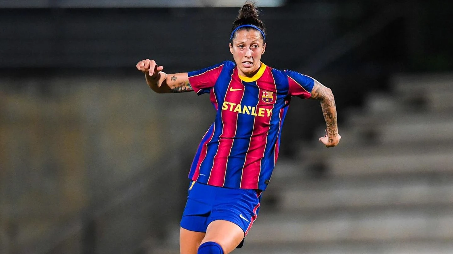 Jenni Hermoso, con el Barça Jenni Hermoso, con el Barça
