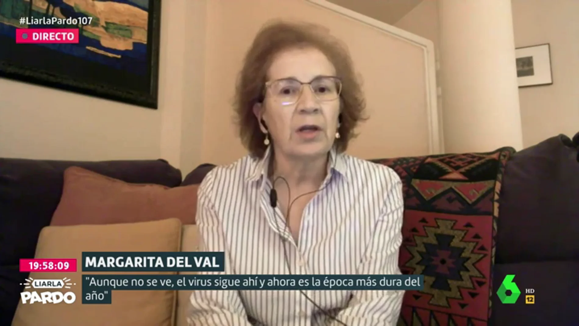 Margarita del Val advierte sobre la "peor época del año": "Está en nuestras manos evitar un confinamiento severo"