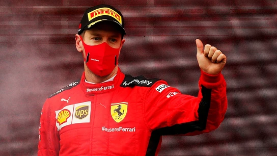 Sebastian Vettel, con Ferrari Sebastian Vettel, con Ferrari