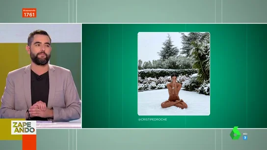 La reacción de Dani Mateo al ver el desnudo viral de Cristina Pedroche en la nieve La reacción de Dani Mateo al ver el desnudo viral de Cristina Pedroche en la nieve