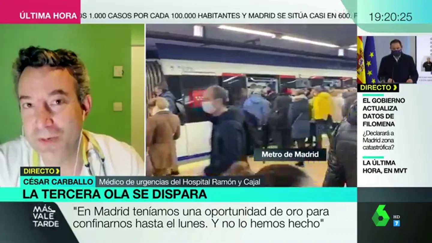 El doctor Carballo explica qué mascarilla llevar en el metro para ir seguro con las aglomeraciones El doctor Carballo explica qué mascarilla llevar en el metro para ir seguro con las aglomeraciones