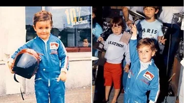 Fernando Alonso de niño en los Karts