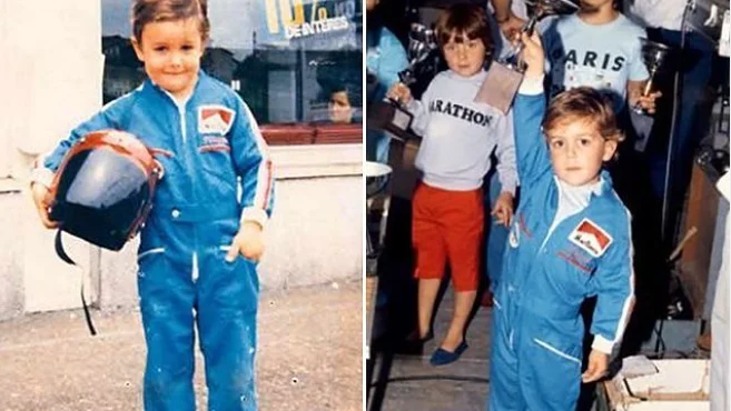 Fernando Alonso de niño en los Karts