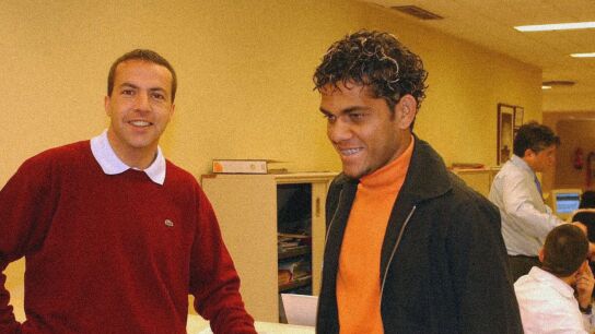 Crist&oacute;bal Soria y Dani Alves