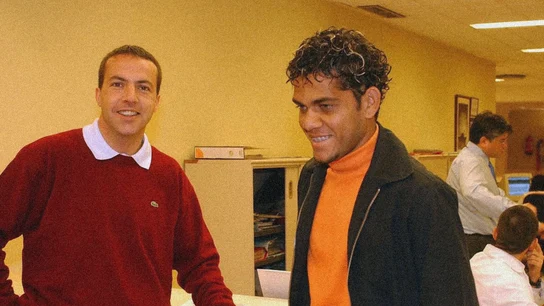 Cristóbal Soria y Dani Alves Cristóbal Soria y Dani Alves