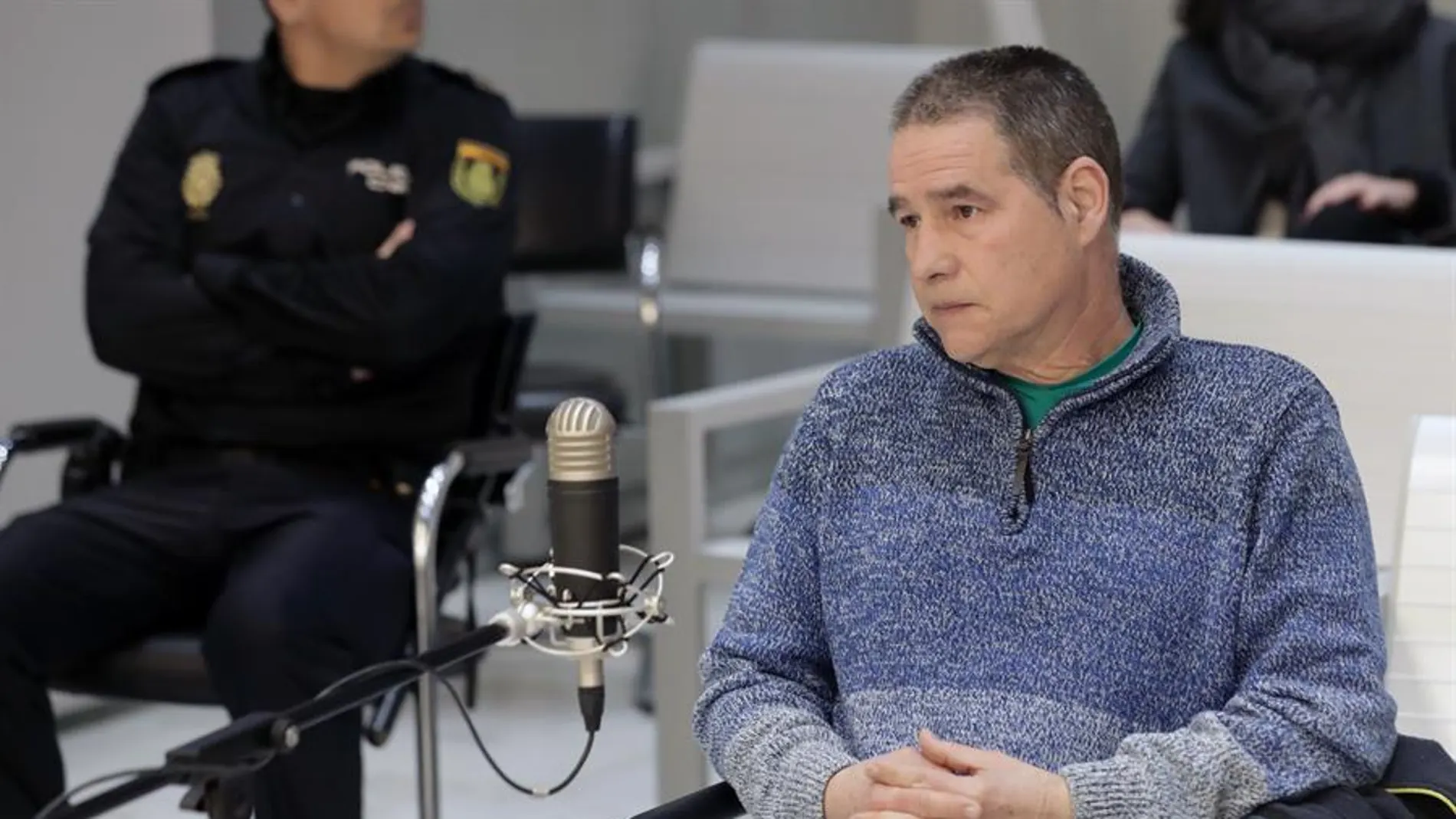 El histórico etarra Antonio Troitiño, en 2018 durante un juicio en la Audiencia Nacional.