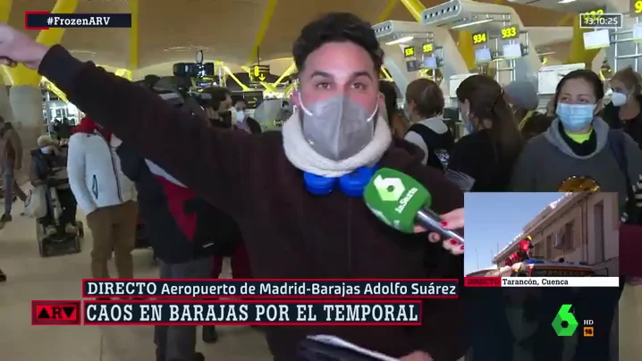 indignado en Barajas