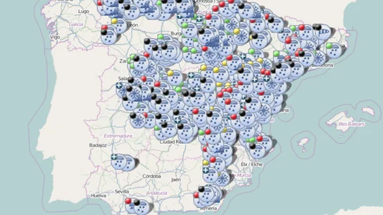 Este es el estado de las carreteras según los últimos datos de la DGT Estado de las carreteras