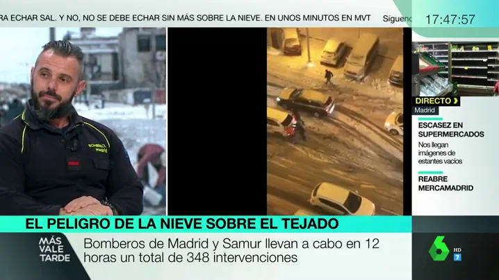 El emotivo mensaje de un bombero tras el paso de Filomena: "España es el mejor país del mundo por la gente que tiene"