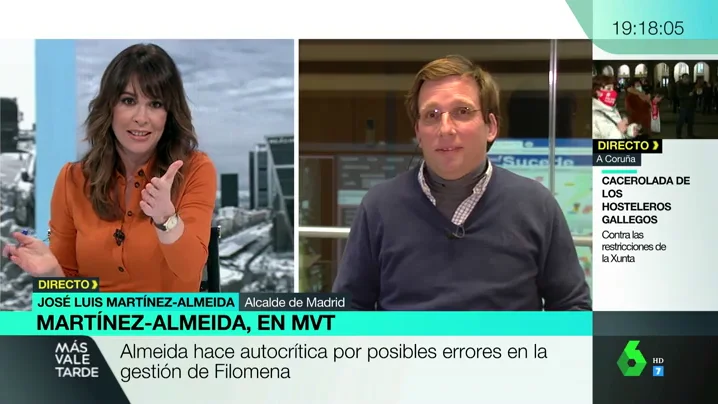 Mamen Mendizábal a Almeida: "Tiene dos caras, la de alcalde de buen rollo y la de portavoz del PP"