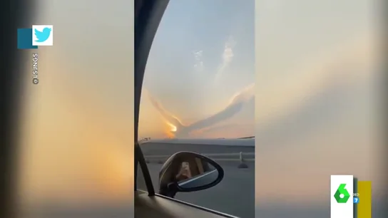 Imagen viral: así es el águila perfecta que forman dos nubes en el cielo Imagen viral: así es el águila perfecta que forman dos nubes en el cielo