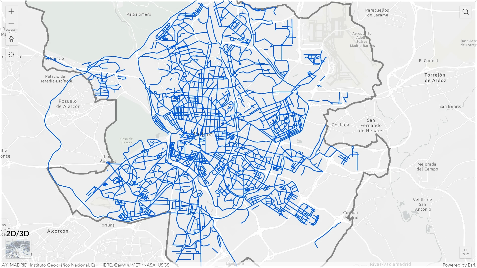 Consulta el mapa de las calles de Madrid que ya están limpias de nieve