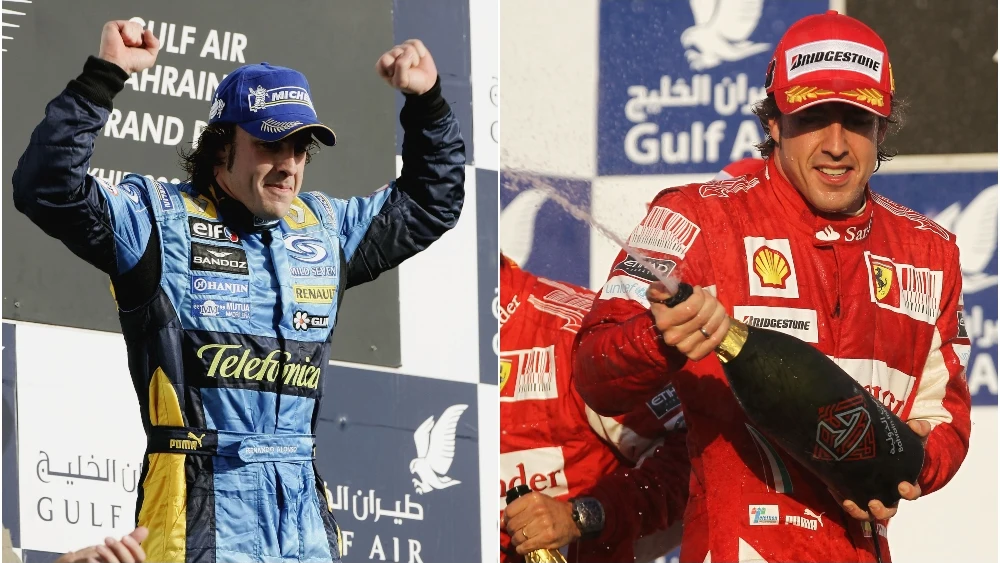 Fernando Alonso gana el GP de Baréin en 2006 y 2010